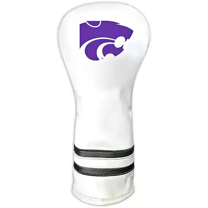 Front. Team Golf - White Kansas State Wildcats Driver Headcover - White.