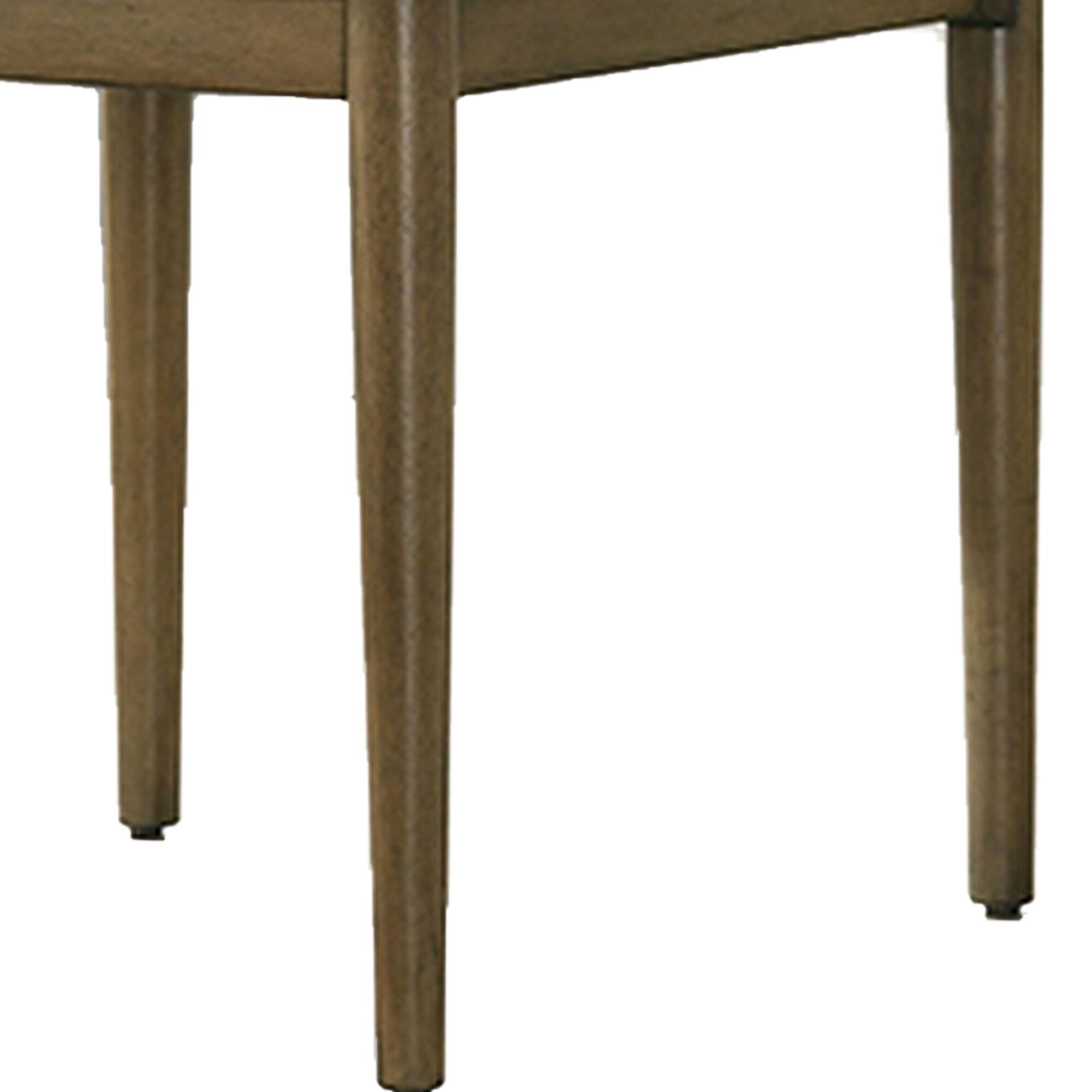 Alt View 3. Manhattan Lane - 19 Inch Dining Chair, Set of 2, Gray Fabric, Parson Style, Cushioned Seat - Gray, Brown.