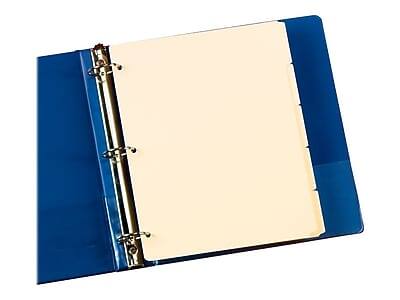 Alt View 1. Oxford - Write-On Paper 5 Tab Dividers, 20 Sets/Box - Manila.