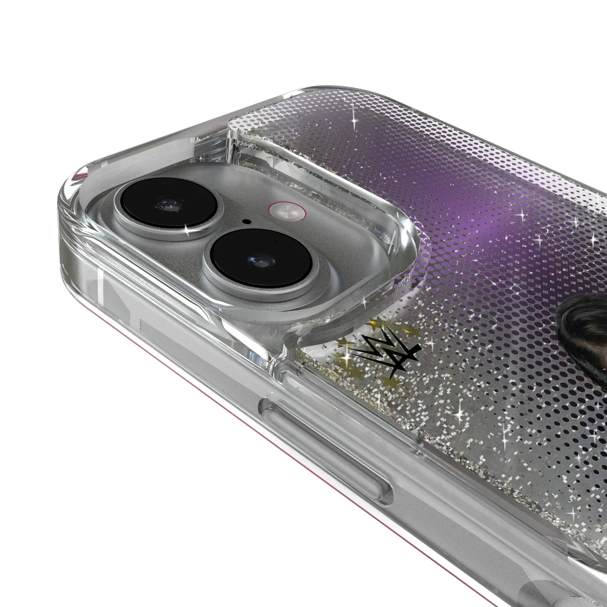 Left. Keyscaper - WWE Superstar Glitter Phone Case - Apple iPhone 17 Pro Max - Rhea Ripley.