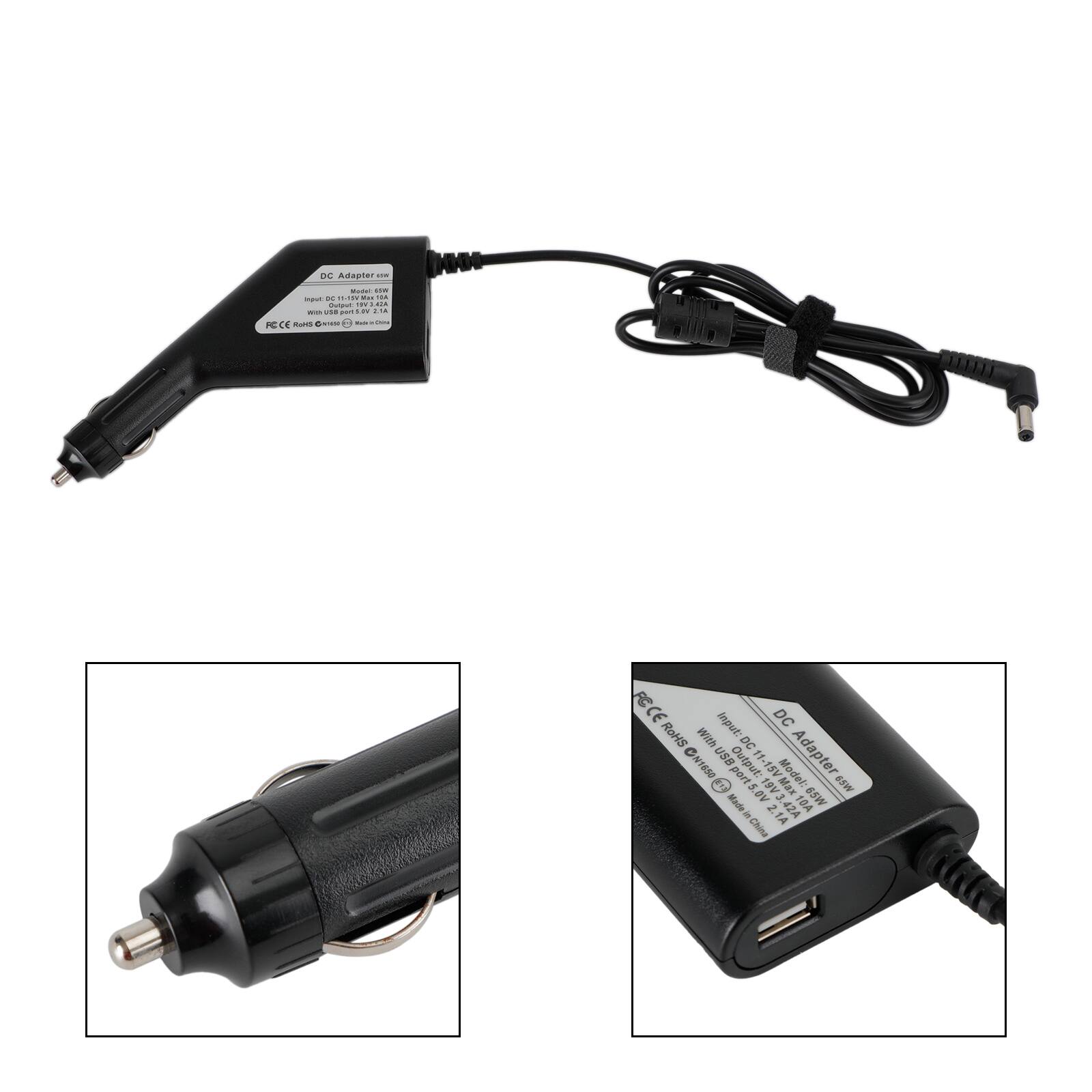 DE Adapter  
Input: DC 110-240V 1.5A  
Output: DC 5.8V 1A  
Model: Adapter  
Made in China  
CE, FCC, RoHS, CCC, GN1e50  
USB port: 5V 2.1A  
Max: 10A  
SSW