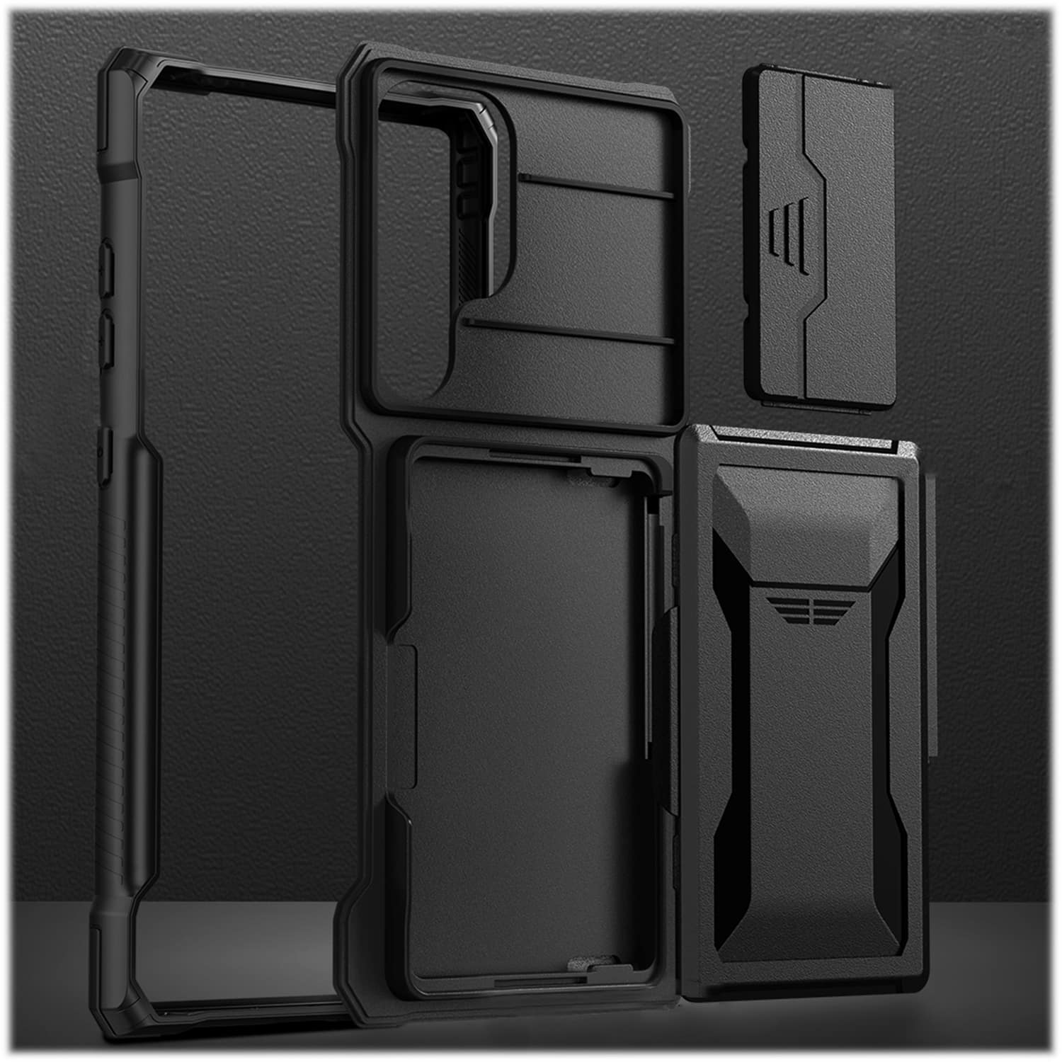 Alt View 16. SaharaCase - ArmorElite Wallet Case for Samsung Galaxy S24 Ultra - Scorpion Black.