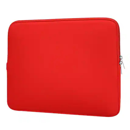 Front. Unique Bargains - Laptop Case - Polyester Computer Sleeve Carrying Bag, Shockproof Protective Cover for 11" Notebook - Red.