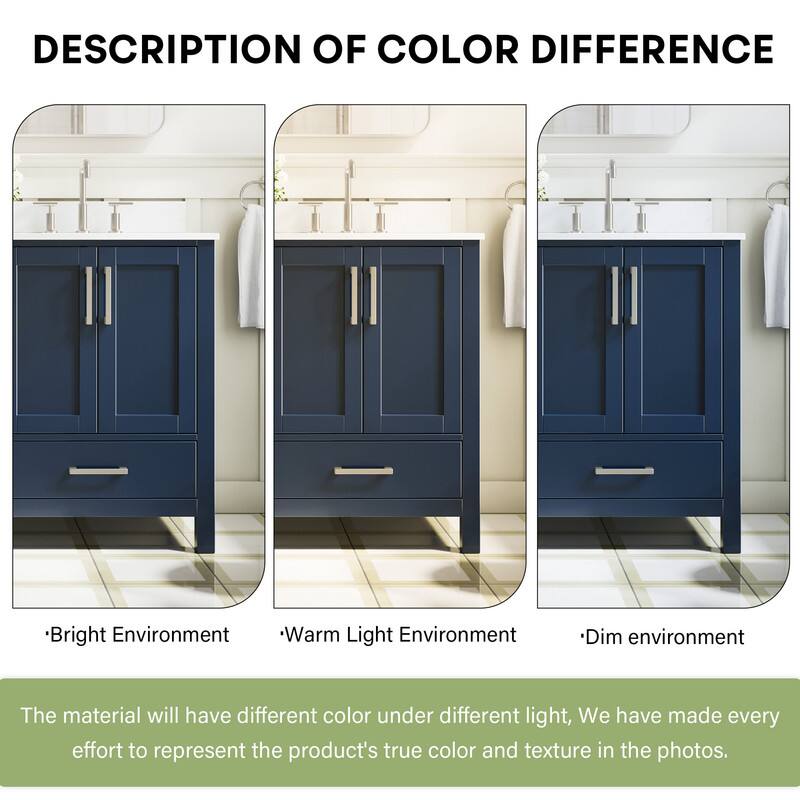 DESCRIPTION OF COLOR DIFFERENCE

Bright Environment * Warm Light Environment * Dim environment

The material will have different color under different light, We have made every effort to represent the product's true color and texture in the photos.