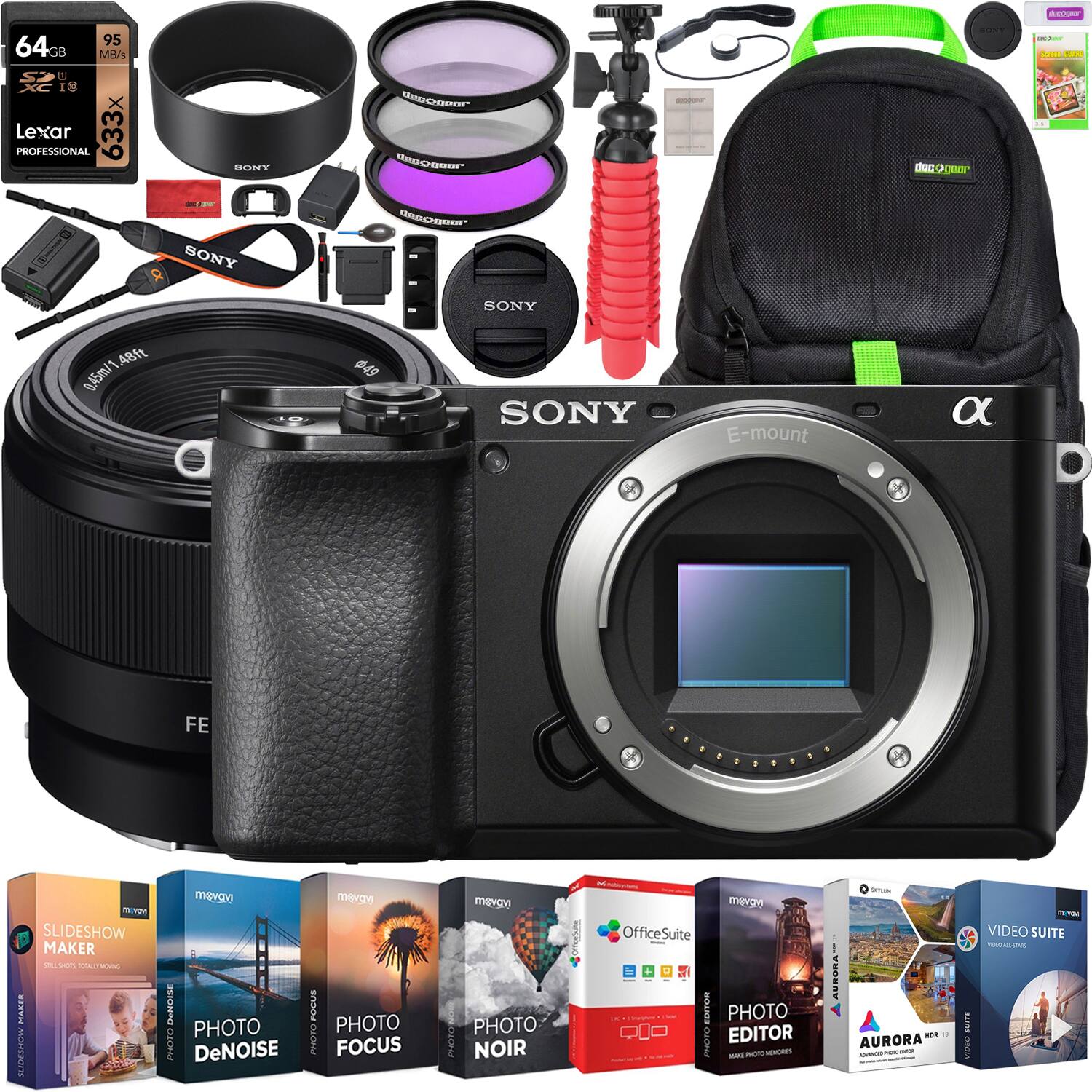 - 64GB MB/s C10 Lexar 633x PROFESSIONAL
- SONY
- SONY E-mount
- FE
- SLIDESHOW MAKER
- PHOTO DeNOISE
- PHOTO FOCUS
- PHOTO NOIR
- PHOTO EDITOR
- VIDEO SUITE
- OfficeSuite
- AURORA
- BONUS: 95
- BONUS: 64GB MB/s C10 Lexar 633x PROFESSIONAL
- BONUS: SONY
- BONUS: SONY E-mount
- BONUS: FE
- BONUS: SLIDESHOW MAKER
- BONUS: PHOTO DeNOISE
- BONUS: PHOTO FOCUS
- BONUS: PHOTO NOIR
- BONUS: PHOTO EDITOR
- BONUS: VIDEO SUITE
- BONUS: OfficeSuite
- BONUS: AURORA