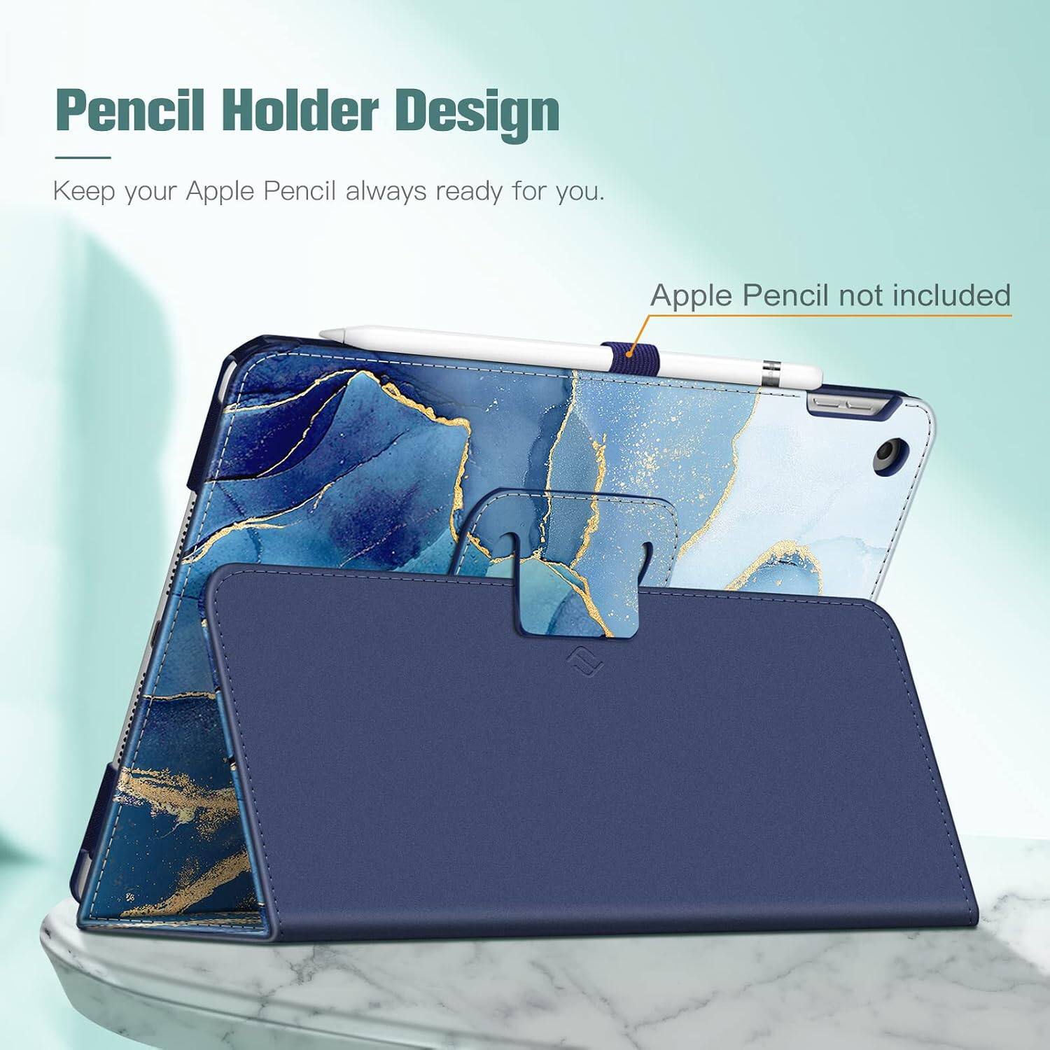 Pencil Holder Design  
Keep your Apple Pencil always ready for you.  
Apple Pencil not included