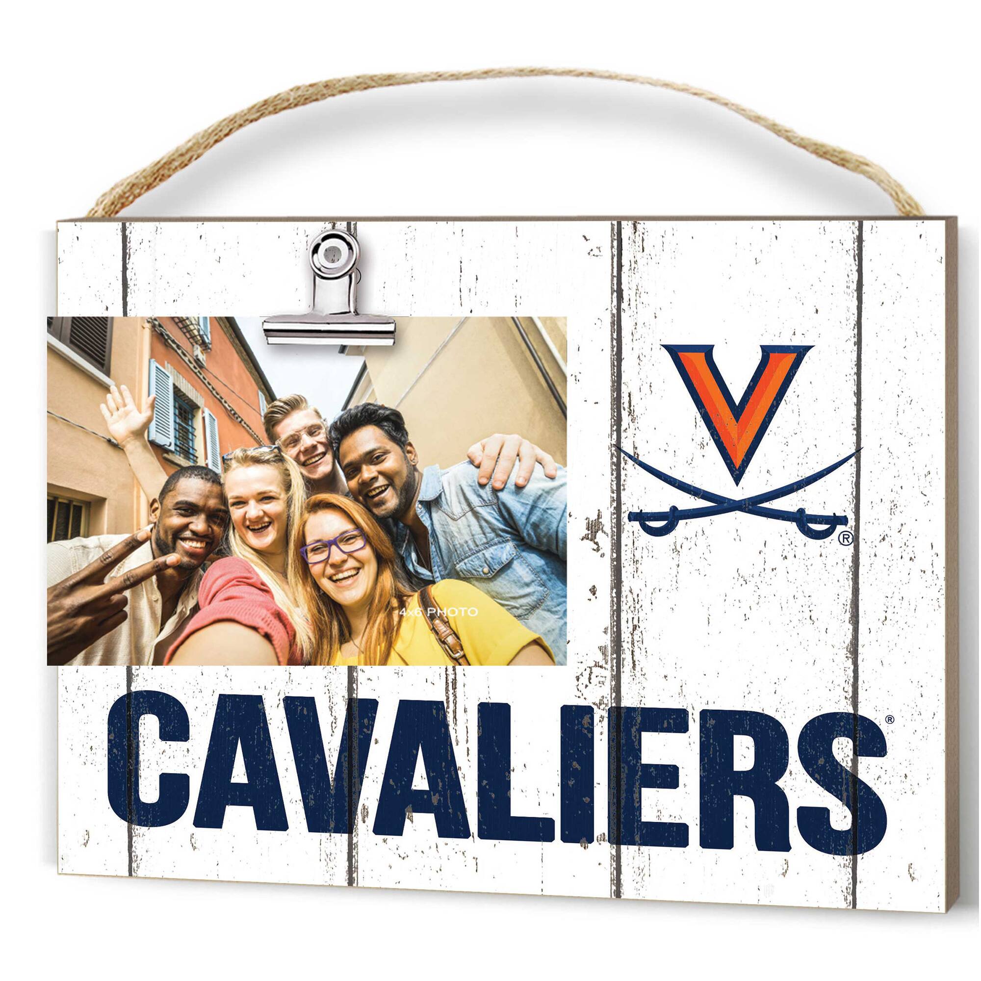 Jardine - Virginia Cavaliers 8'' x 10'' Weathered Clip It Frame - White