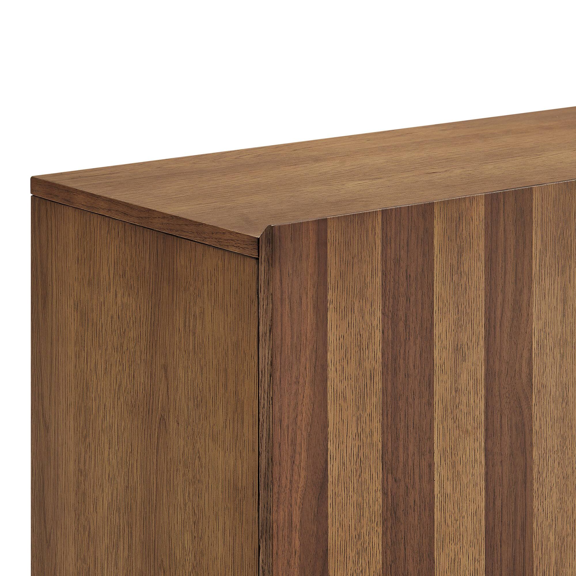 Alt View 4. Modway - Kline 2-Door Striped Accent Cabinet by Modway - Oak Walnut Stripe.
