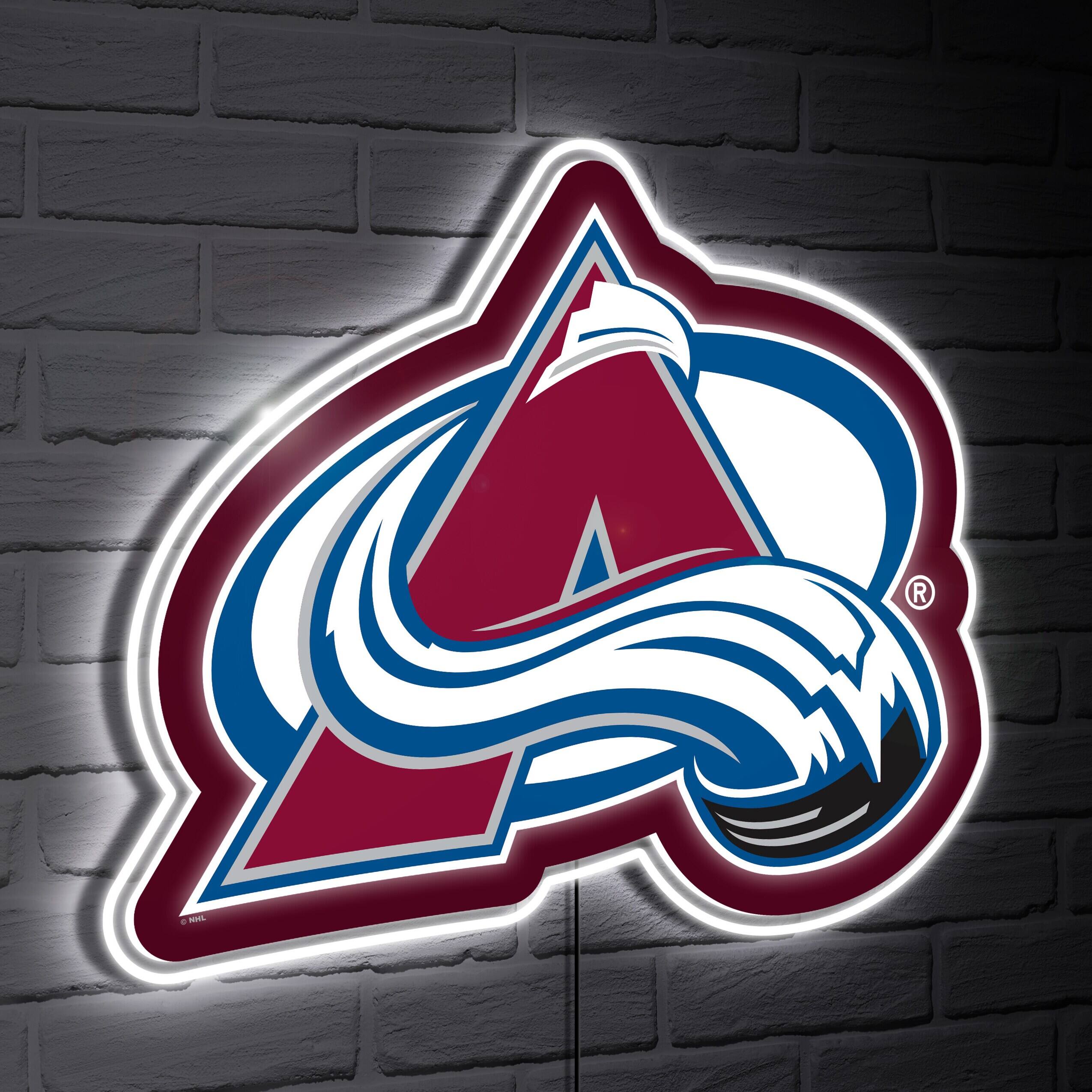 Colorado Avalanche LED Team Logo Shaped Lighted Wall Sign