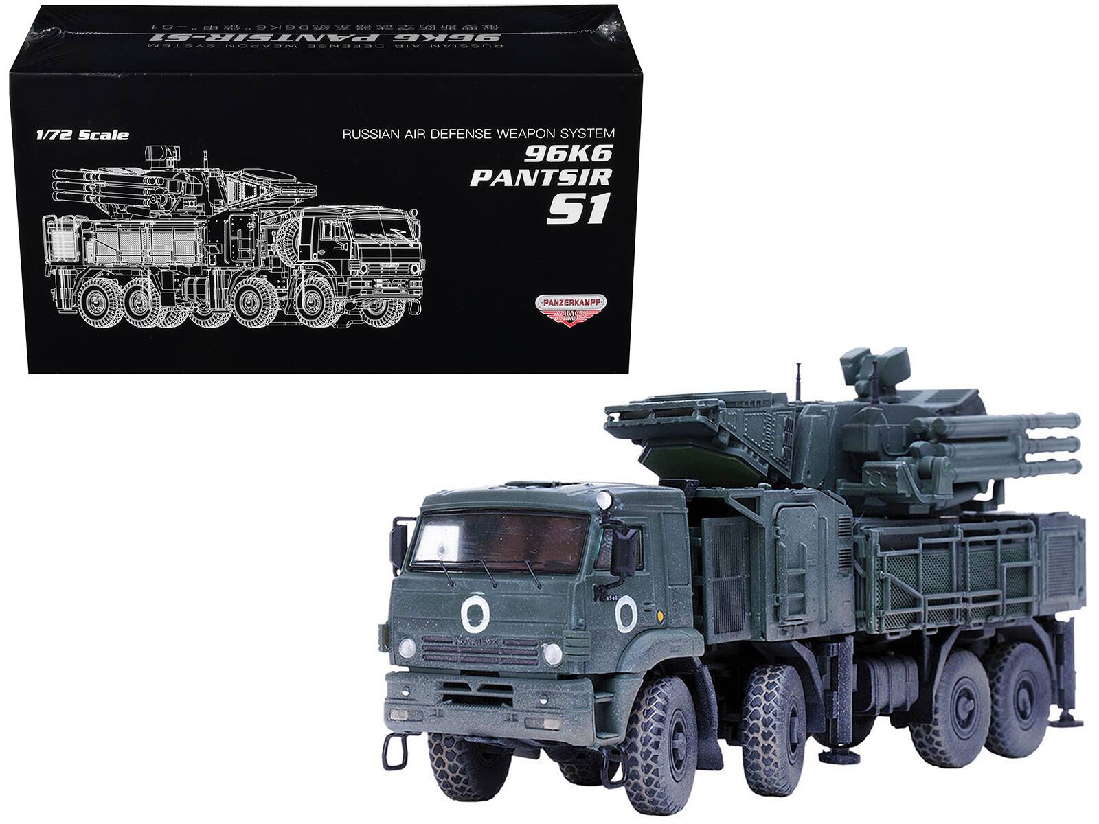 "Pantsir S1 96K6 Self-Propelled Air Defense Weapon System ""Ukraine War"" Russian Army 1/72 Diecast Model by Panzerkampf" price history on PriceWatchPro