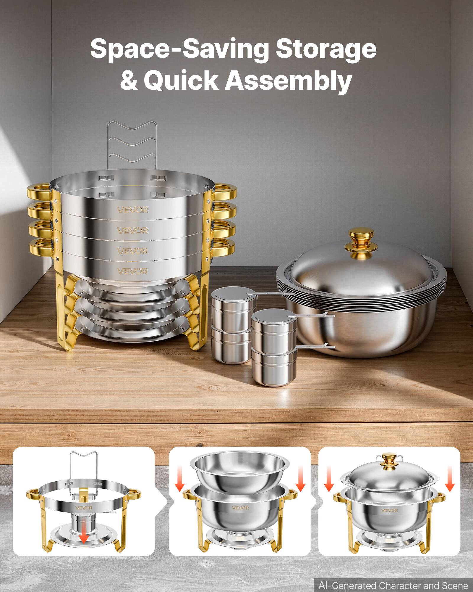 Space-Saving Storage & Quick Assembly

VEVOR

AI-Generated Character and Scene