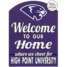 Jardine - High Point Panthers 16'' x 22'' Indoor/Outdoor Marquee Sign - Purple