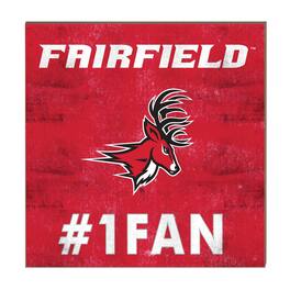 Jardine - Fairfield Stags 10" x 10" #1 Fan Plaque - Red