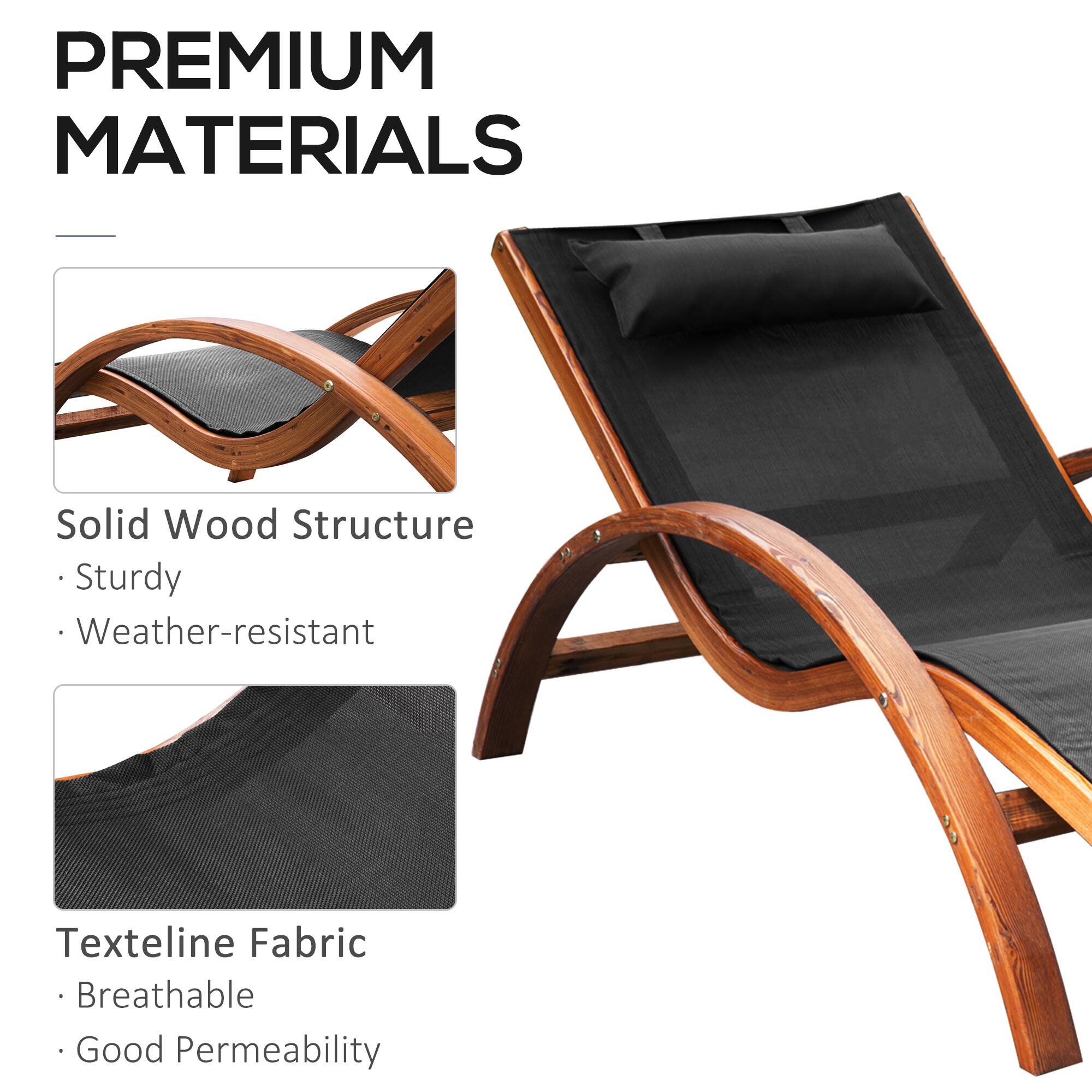 PREMIUM MATERIALS

Solid Wood Structure
Sturdy
Weather-resistant

Texteline Fabric
Breathable
Good Permeability