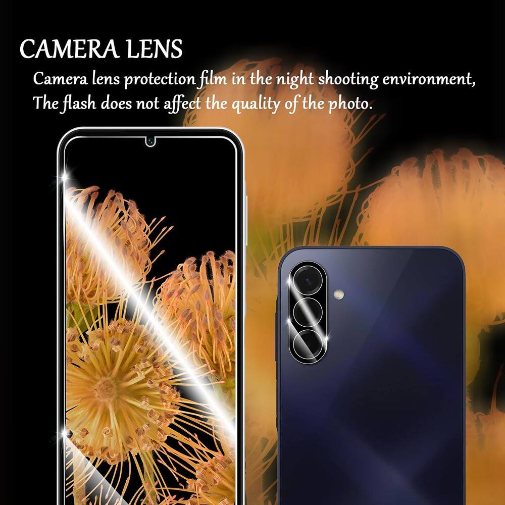 CAMERA LENS  
Camera lens protection film in the night shooting environment,  
The flash does not affect the quality of the photo.