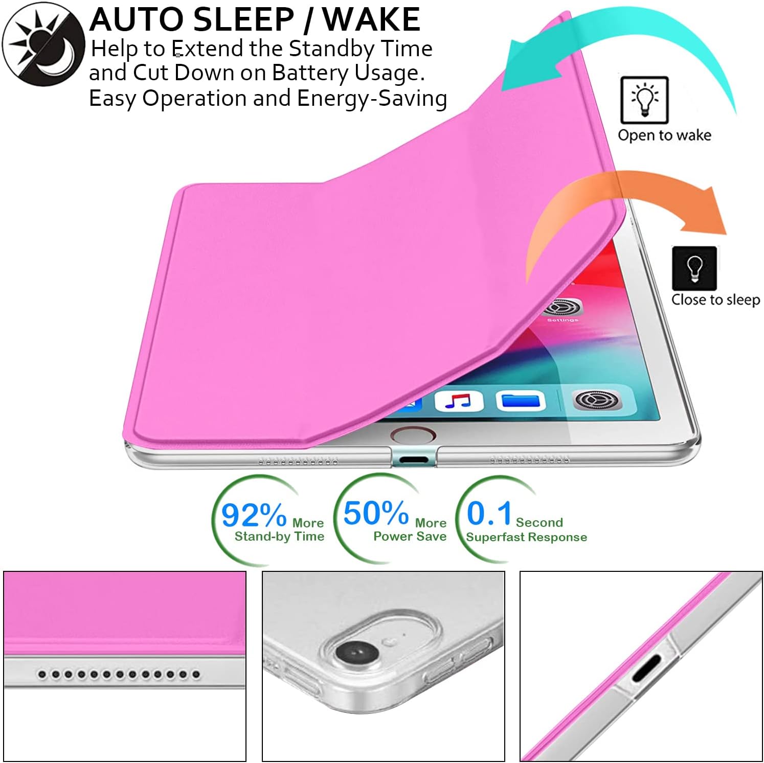 DuraSafe Cases iPad Pro 11 inch 1st Gen 2018 Trifold PC Smart Case ...