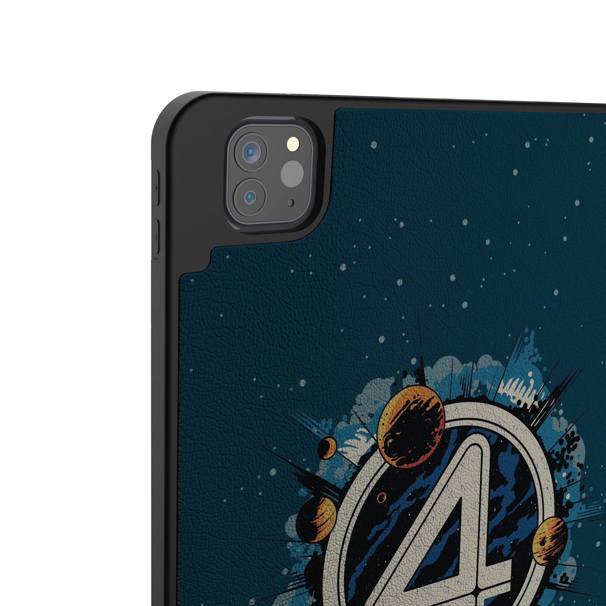 Left. Keyscaper - Marvel Badge Tablet Case - Apple iPad (10th Gen) - Fantastic Four 2.
