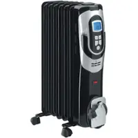 Lifesmart - 1500W Digital Oil Filled Radiator - Black - Front_Zoom