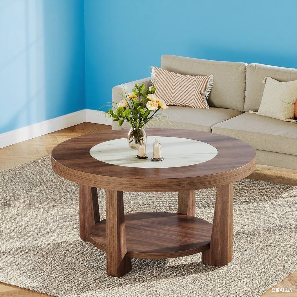 Alt View 1. SlickBlue - Rattan Table?Coffee Table - Multi.