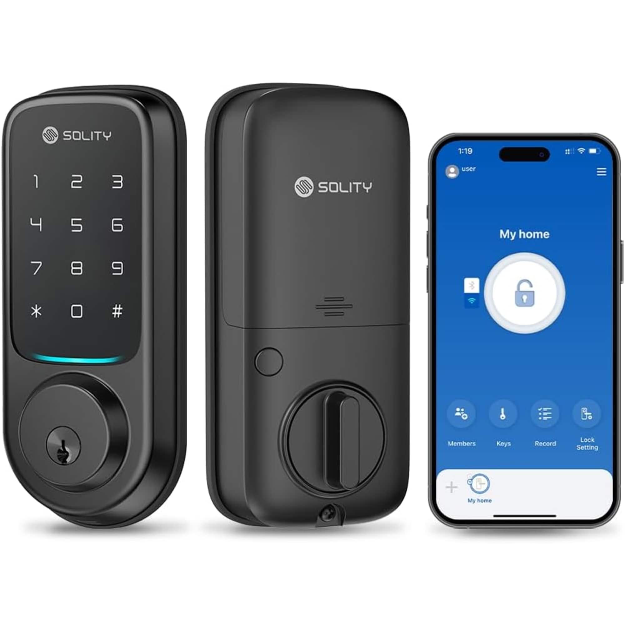 Solity - GT10KBK Matte Black Smart Lock