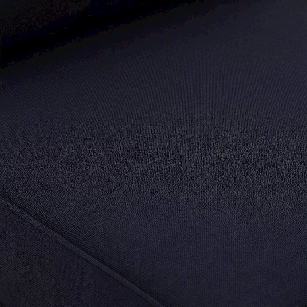 Alt View 1. Outdoor Escape - Teak Outdoor Patio Sofa With Armrests And Cushioned Seat For Lounge Area - Blue.