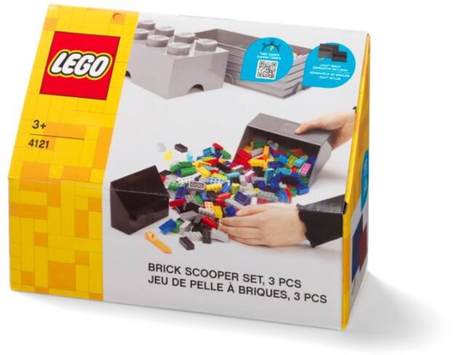 LEGO  
3+  
4121  

BRICK SCOOPER SET, 3 PCS  
JEU DE PELLE À BRIQUES, 3 PCS