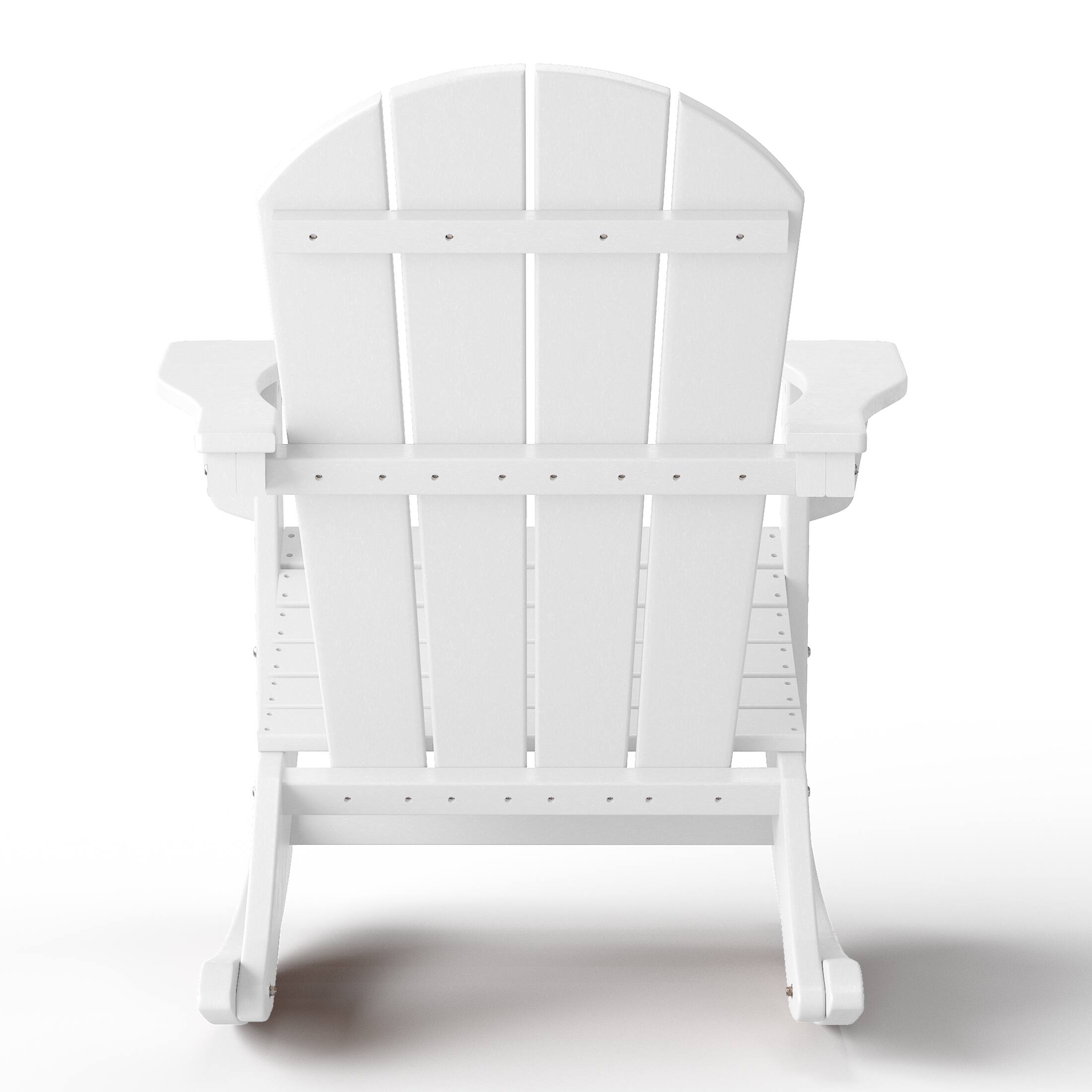 Alt View 1. WestinTrends - WestinTrends Malibu 2 piece set Outdoor / Patio Poly Adirondack rocking chairs ( 2 seater ) - White.