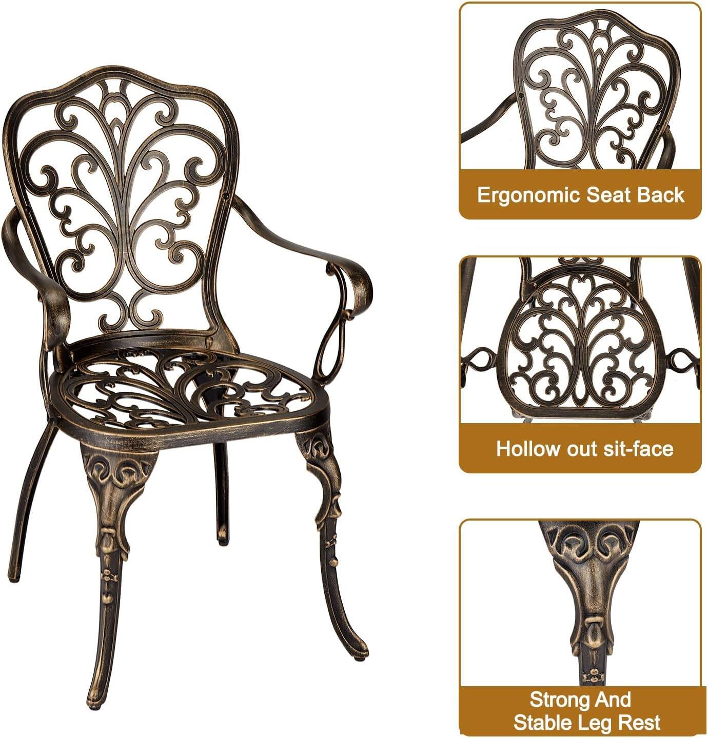 Ergonomic Seat Back  
Hollow out sit-face  
Strong And Stable Leg Rest