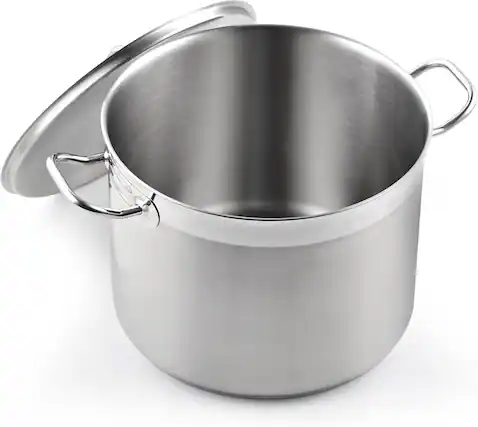 Front. Cooks Standard - Cook Standard NC-00330 20QT Stockpot with cover - stainless steel.