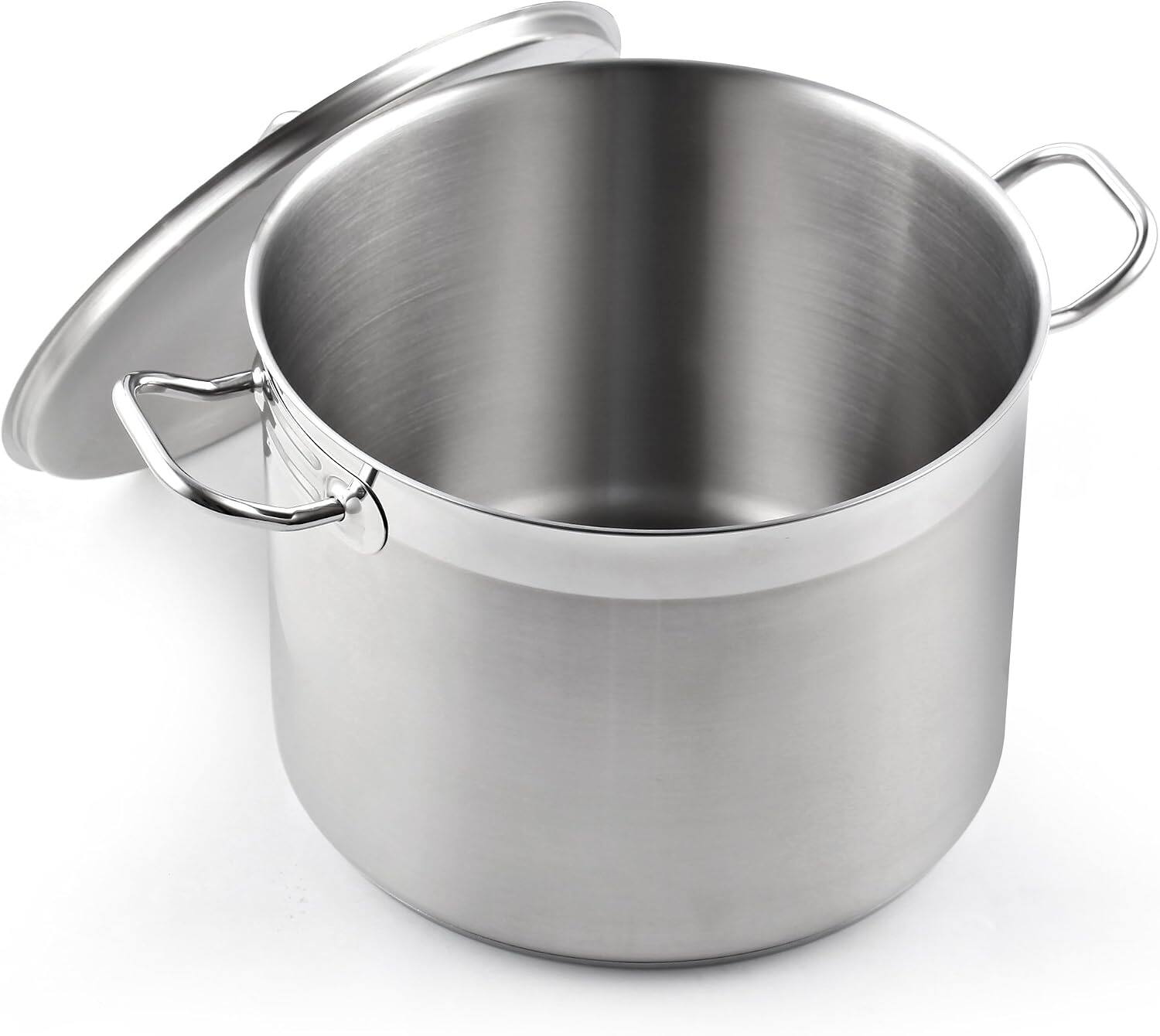 Front. Cooks Standard - Cook Standard NC-00330 20QT Stockpot with cover - stainless steel.
