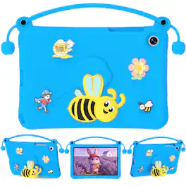 Dteck - for Samsung Galaxy Tab A11+ 2025 (X230) & Galaxy Tab A9+ 2023 (X210) 11" Kids EVA Tablet Case,Shockproof Cover + Handle - Blue