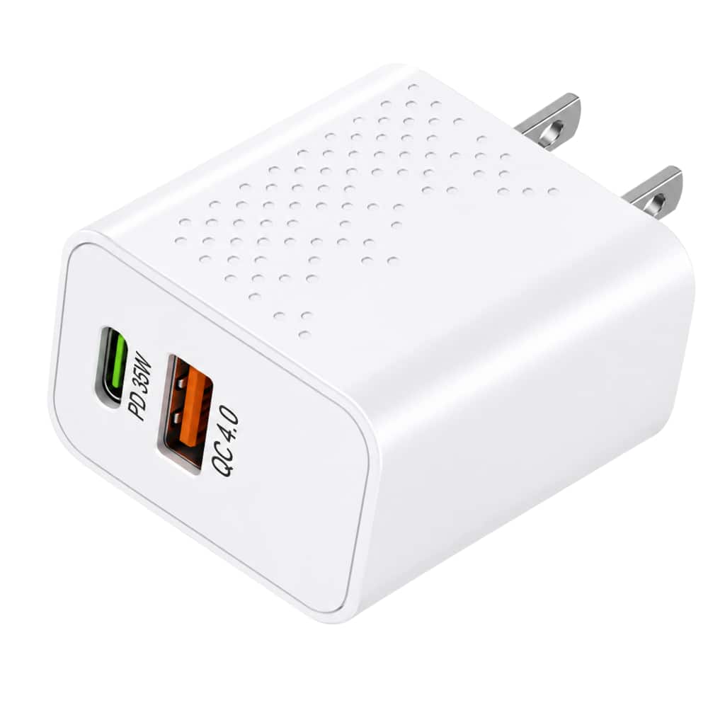 Qixxronics - Fast Charging 35W Charger for Google Pixel 10 10Pro XL 9a 9ProXL 9Pro 8Pro 8 8a 7Pro 7 7a 6Pro 6 6a 5 5a 4, USBC Charger - White