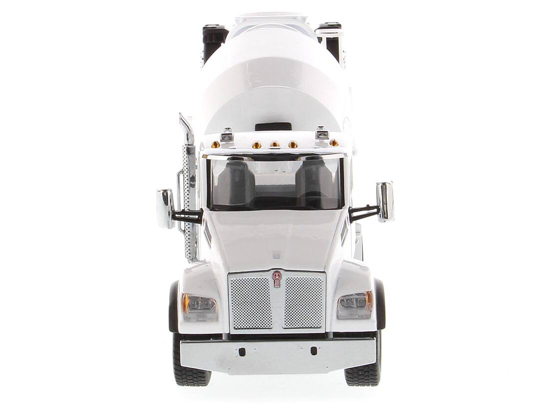 Alt View 3. Diecast Masters - Kenworth T880 SFFA with McNeilus Bridgemaster Concrete Mixer White "Transport Series" 1/50 Model by Diecast Masters.