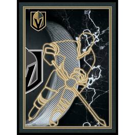 Fan Creations - Vegas Golden Knights 12'' x 16'' Framed Neon Player Print - Black