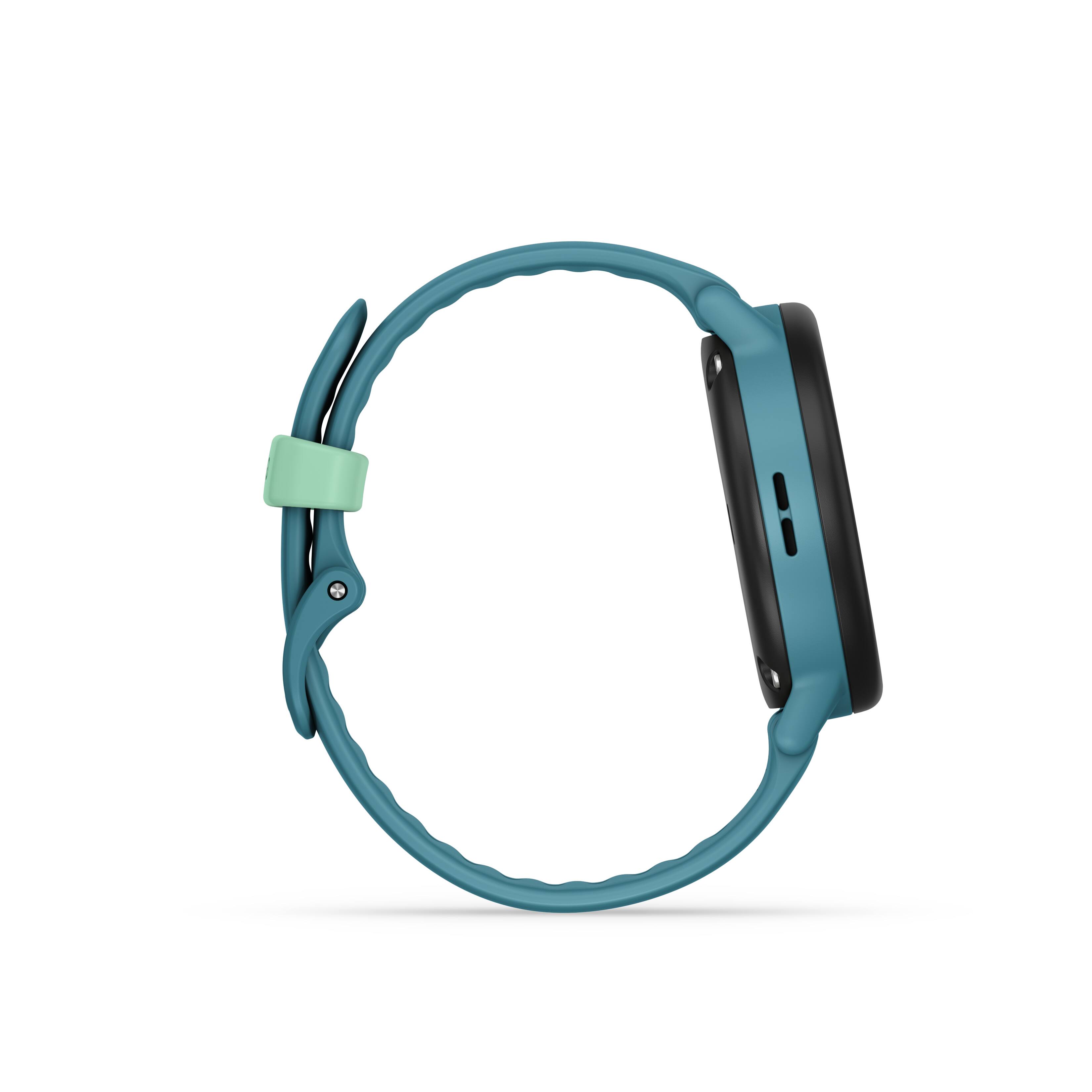 Alt View 5. Garmin - Bounce 2 GPS Kids Smartwatch 43mm Fiber-reinforced polymer - Turquoise.