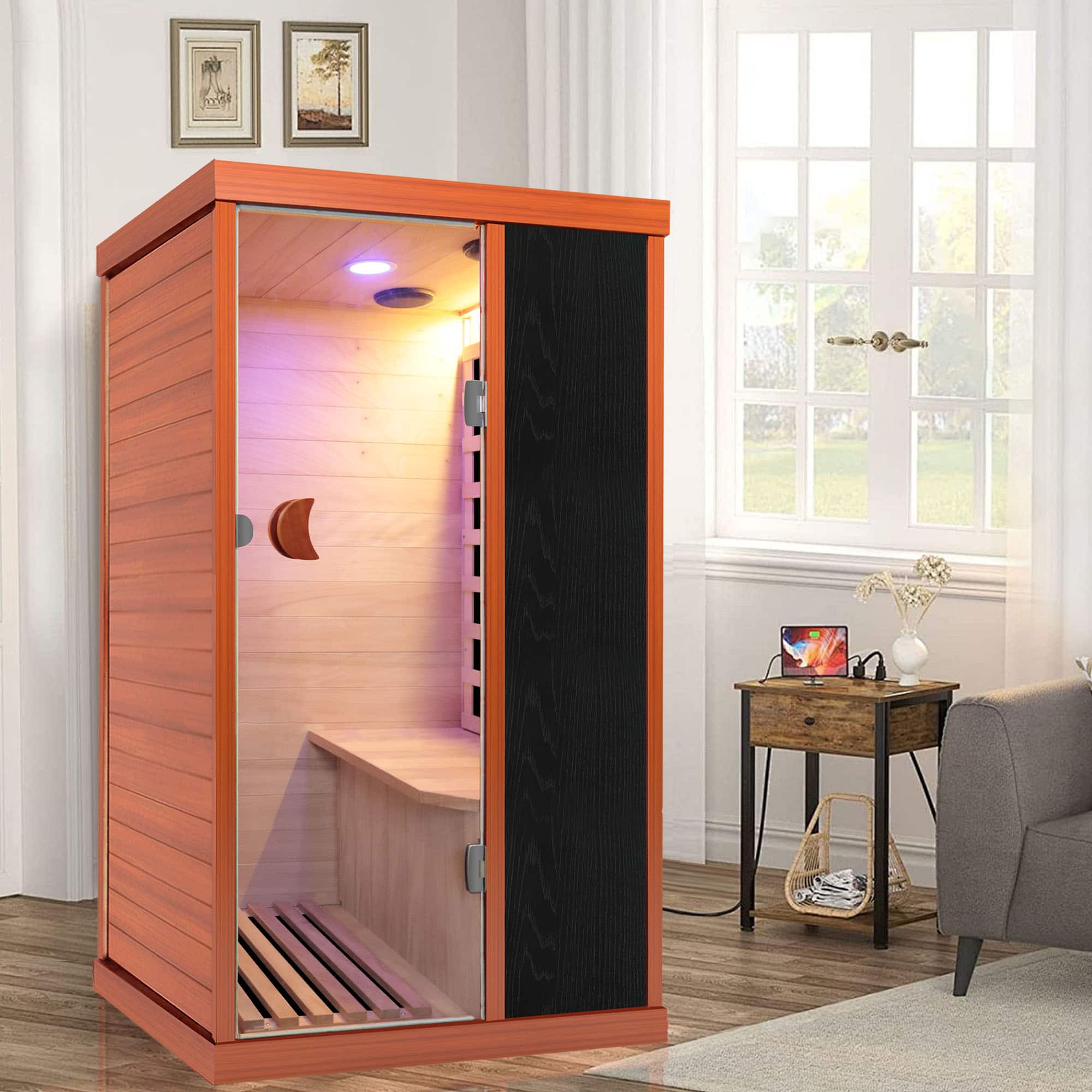 APRILSOUL - Infrared Sauna Room Single Room - White