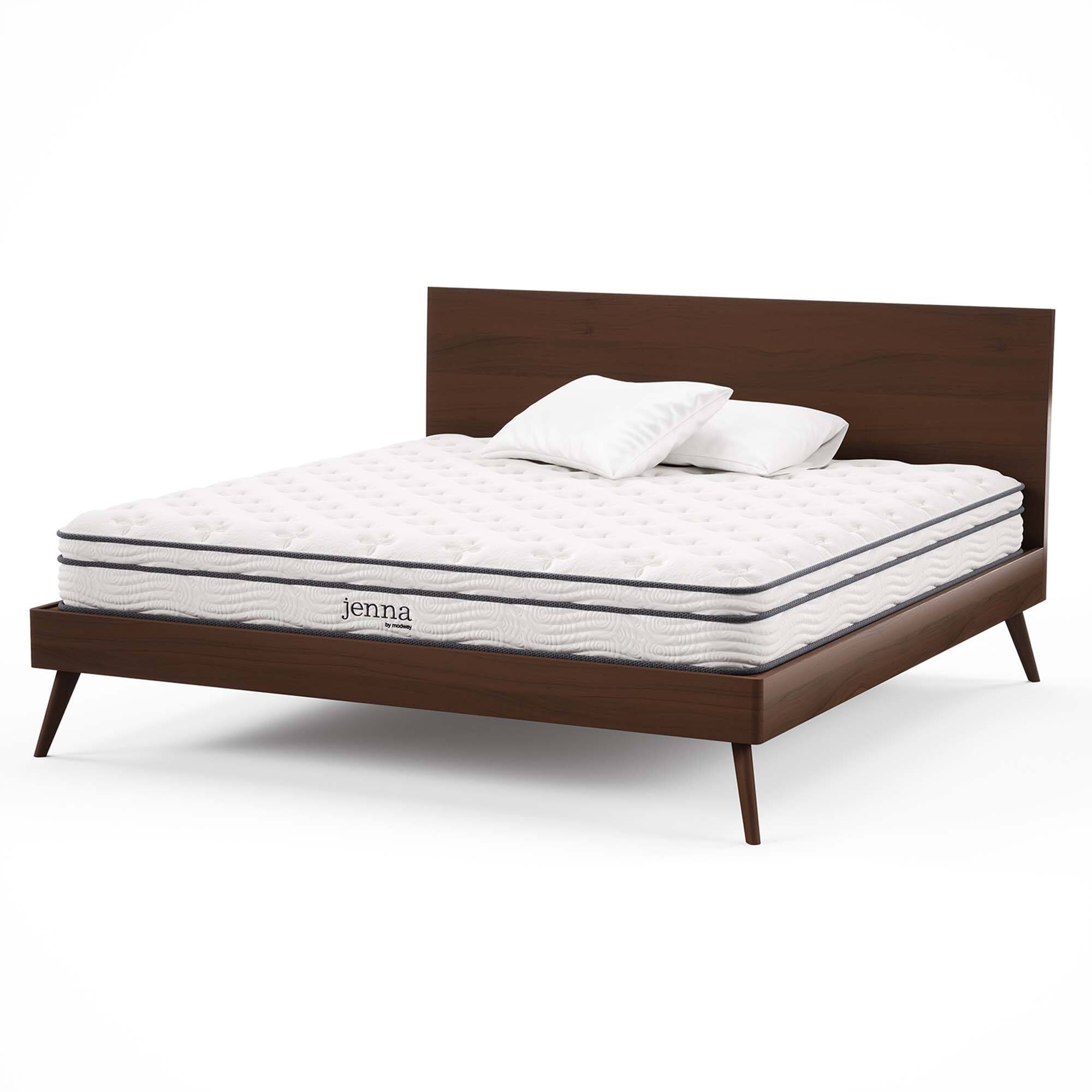 Alt View 5. Modway - Jenna 8" Innerspring and Foam King Mattress by Modway - White.