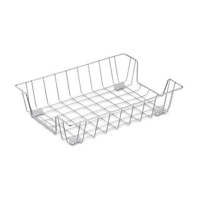 Staples - Front Loading Letter Tray, Steel - Chrome