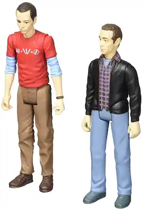 Front. Bif Bang Pow - The Big Bang Theory Sheldon & Stuart (Con Exclusive) 3 3/4" Action Figures - Multi-Color.