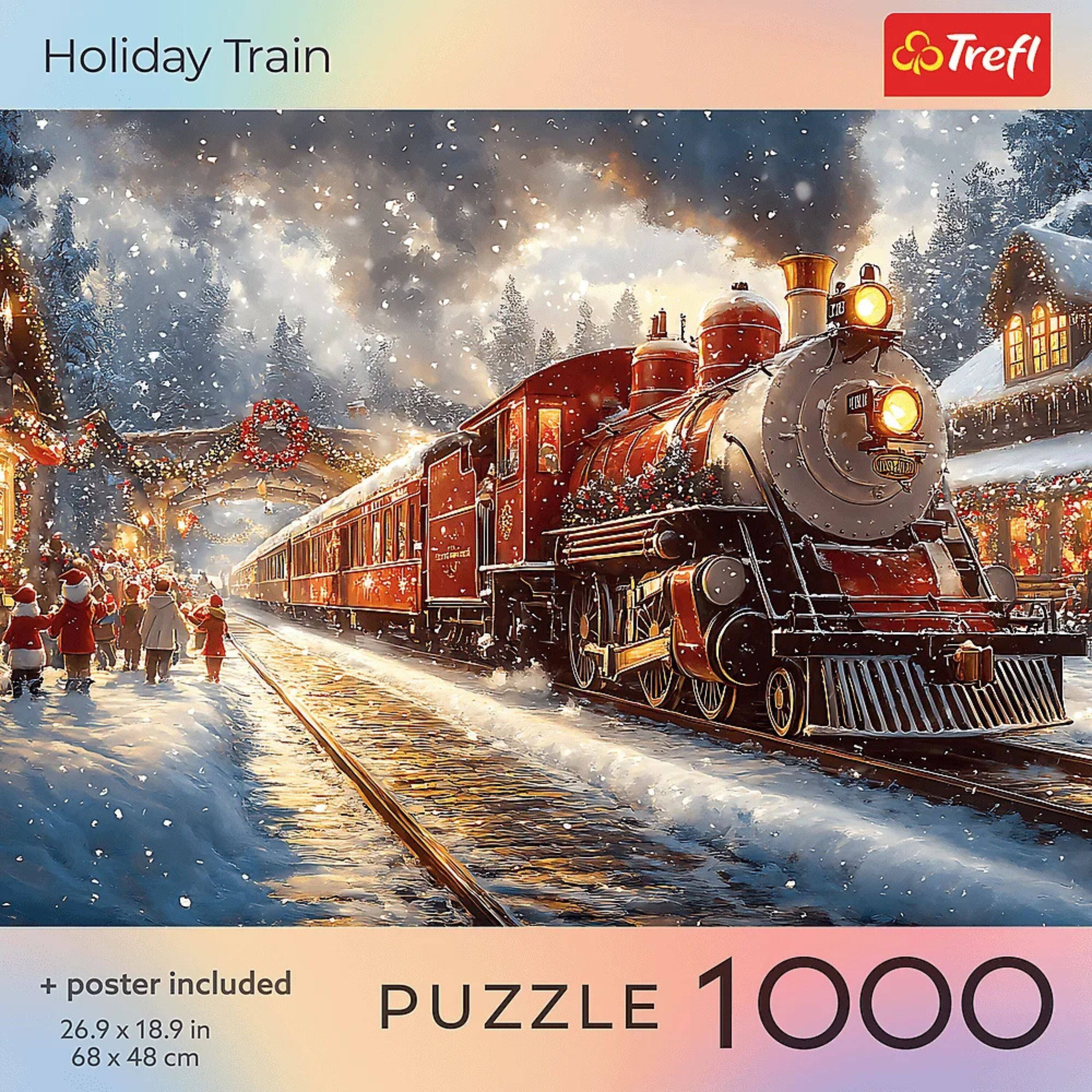 Holiday Train

Trefl

+ poster included

26.9 x 18.9 in

68 x 48 cm

PUZZLE 1000