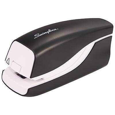 Alt View 1. Swingline - Breeze Reduced-Effort Electric Desktop Stapler, 20-Sheet Capacity - Black/White.