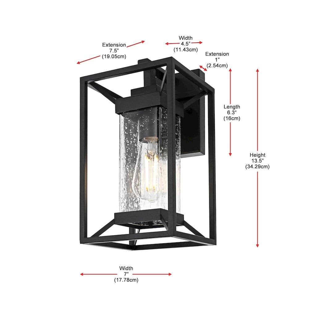 Elegant Lighting - Willington 7 inch Outdoor Pendant - Black price history on PriceWatchPro