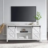 Camden&Wells - Hendrik TV Stand for Most TVs up to 75" - Alabaster - Front_Zoom