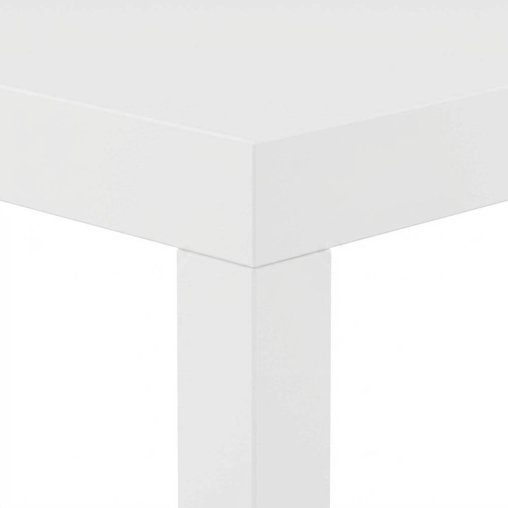 Alt View 2. FurniFact - Side Table, Quality Build, Durable Engineered Wood Frame - White.