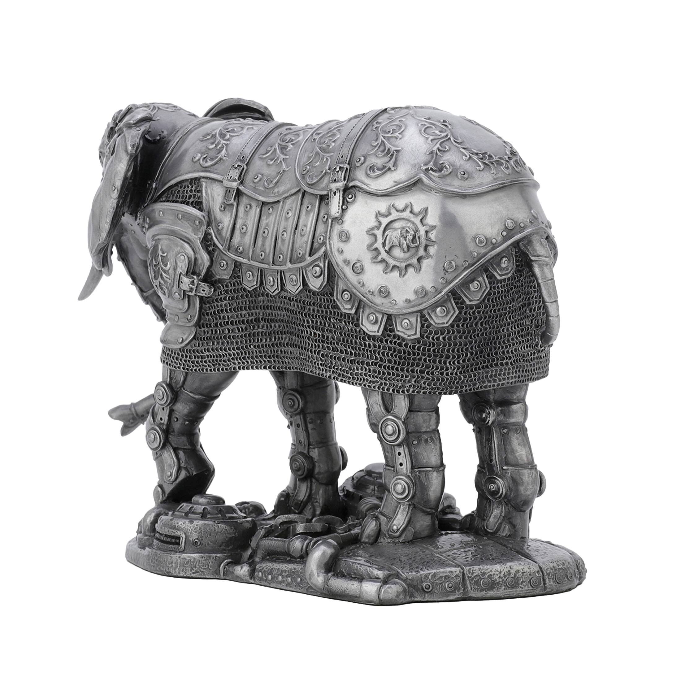 Alt View 4. Veronese Design - Veronese Design Steampunk Mechanical Elephant Cold Cast Pewter Effect Resin Statue - Bronze.