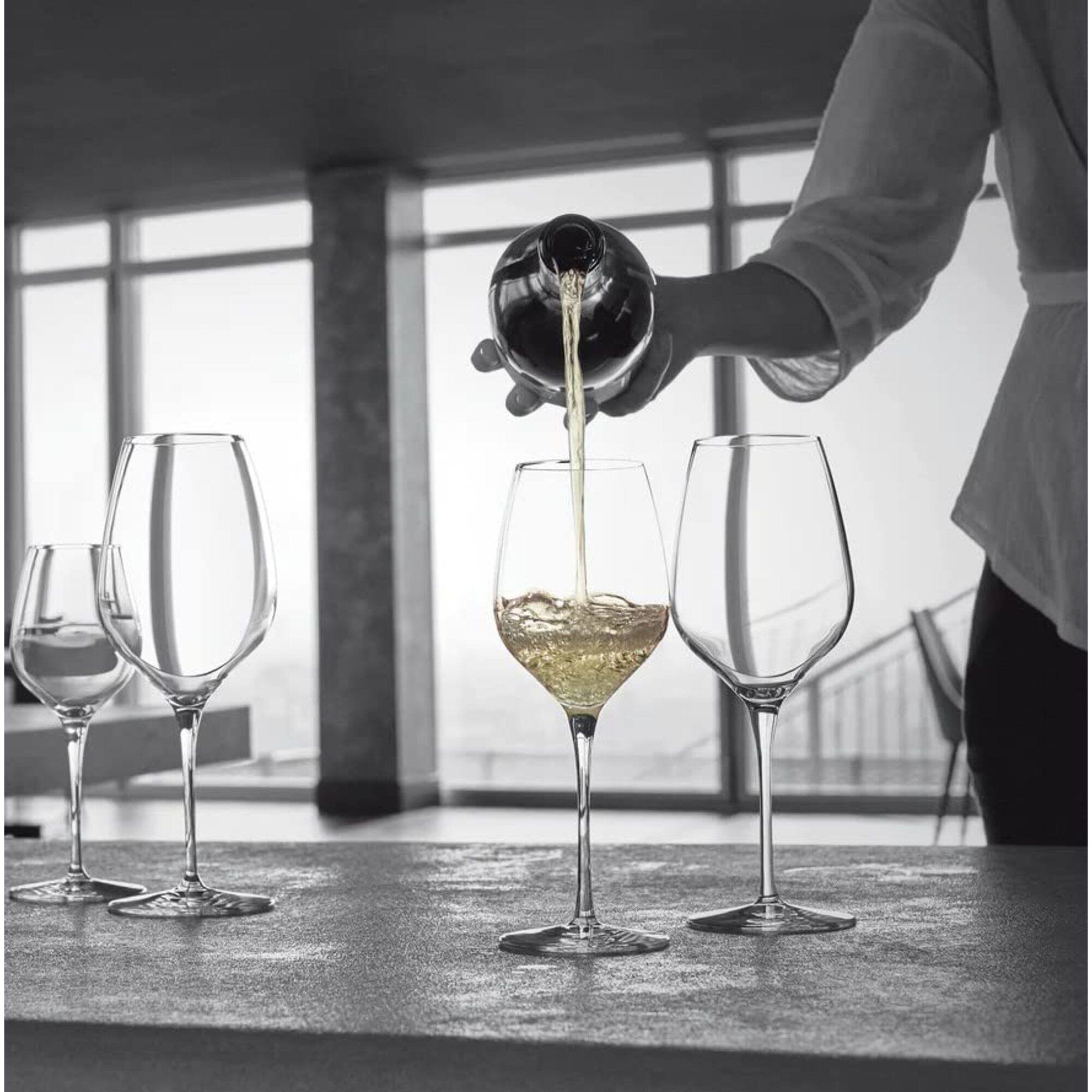 Alt View 2. Bormioli Rocco - Bormioli Rocco InAlto Tre Sensi Wine Glasses Set of 4, 14.5 Oz Italian Crystal - Clear.