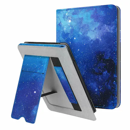 Front. Kitcheniva - Kindle Paperwhite 10th Generation 2018 Case With Hand Strap And Folding Stand Starry Sky - Starry Sky.