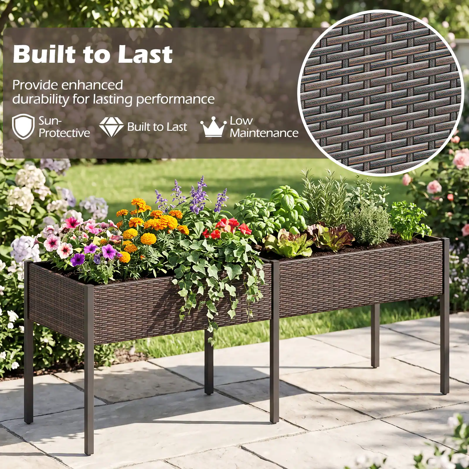 Built to Last

Provide enhanced durability for lasting performance

Sun-Protective

Built to Last

Low Maintenance