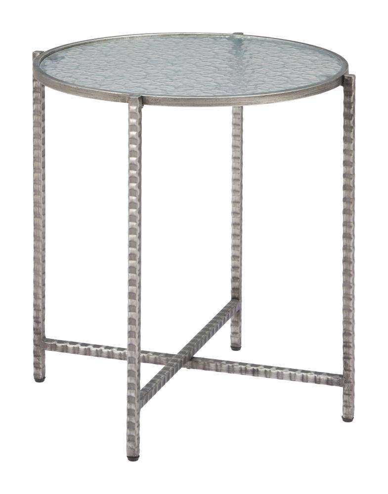 Hivvago - Vetro Side Table - Silver