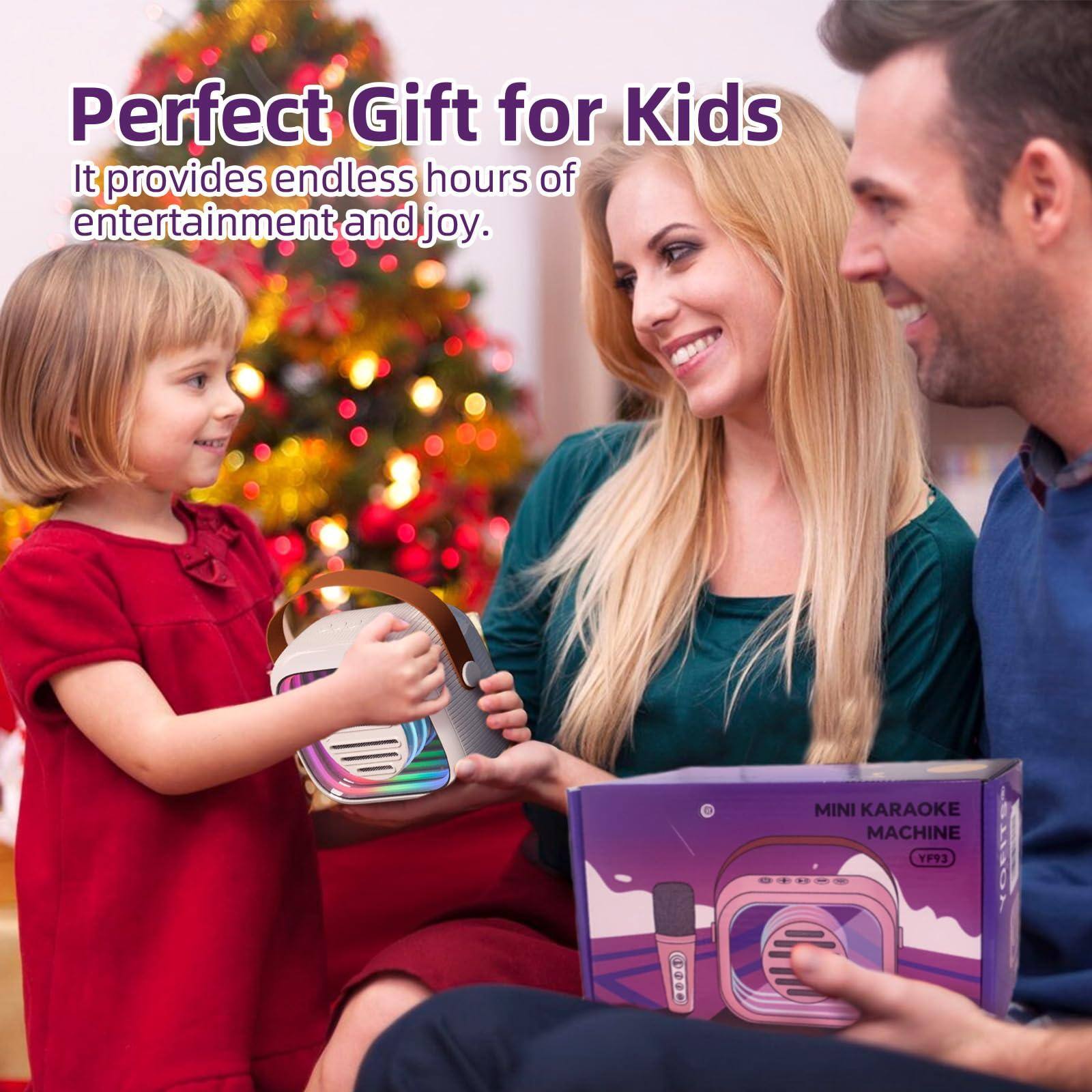 Perfect Gift for Kids  
It provides endless hours of entertainment and joy.  

MINI KARAOKE MACHINE  
(YF93)